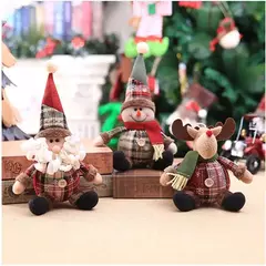 Boneca boneco de neve Enfeites de Natal, Feliz Natal Decoração para mesa em casa, Alce, Papai Noel, Feliz Ano Novo, 2023, 2024 - Wolf Magazine