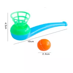 Plastic Blow Pipe and Balls for Kids, Blowing Sports Games, Brinquedos para crianças, Girls Gift, Cor aleatória, 10pcs, Conjunto - comprar online