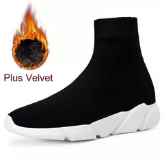 Moda masculina sapatos casuais leves sapatos masculinos tênis de plataforma de renda tênis unissex meias sapatos zapatillas hombre - Wolf Magazine
