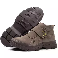 Botas masculinas de construção anti-quebra, sapatos de segurança anti-perfuração, botas de aço, à prova de escaldão, soldagem indestrutível na internet