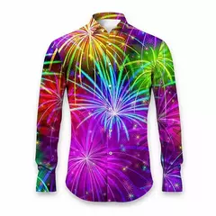 Camiseta masculina de manga comprida de árvore de Natal, estampada em todo o lado, gráfico floco de neve, camisas casuais, blusa de Natal, plus size - Wolf Magazine
