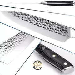 Profissional japonês Chef faca com caixa de presente, mão forjada, aço, peixe, frutas, açougueiro, cutelo de carne, faca de cozinha, 8";;VERDADEIRO;;"Knife with Gift Box - comprar online