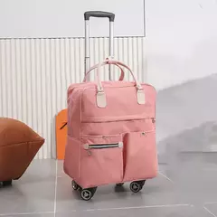 Mala de viagem Duffel impermeável unisex, portátil, expansível, dobrável sacos de bagagem com roda, sacos noturnos, durante a noite, novo na internet