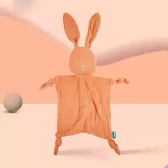 Bebê Segurança Cobertor Macio Algodão Musselina Consolador para Recém-nascido Infantil Dormir Snuggle Toy Stuffed Animal Acalme Appease Toalha - comprar online