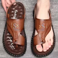 Sandálias dos homens Atacado de Verão de sola Macia Anti derrapante Sapatos de Praia dos homens Grande Nova flip-flops Casual Outwear Sandálias na internet