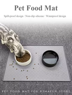 Pet placemat gato comida tigela esteira de alimentação do cão gato cão beber alimentação placemat silicone impermeável antiderrapante pet alimentador esteiras - Wolf Magazine