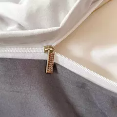Conjunto de cama de tecido com escova de cor sólida, 2 lados, 4 peças, capa de edredom, fronha, lençol, colcha, único, queen, king size - Wolf Magazine