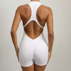 Macacão esportivo feminino com zíper, macacão fitness, roupas de treino, conjunto esportivo, roupas de ioga, azul, vermelho, rosa, curto, novo, 2022 - comprar online