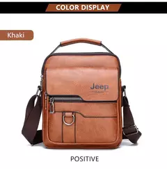 JEEP BULUO-Sacos Mensageiro Crossbody de Couro para Homens, Bolsa Casual Business, Brand Shoulder Bag, Nova Qualidade - comprar online