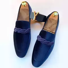 Imagem do Sapatos masculinos de couro de camurça sapatos de couro de camurça de tamanho grande vintage deslizamento-on clássico casual homem sapatos de condução sapatos de casamento sapatos de vestido masculino
