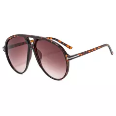 Óculos de sol piloto superdimensionados para homens e mulheres, óculos de sol retrô, óculos UV400, marca de luxo, nova moda, ins trending, 2022 - comprar online