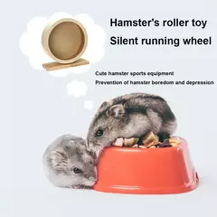 Natural Madeira Hamster Roda, Correndo Brinquedo, Roda De Rolo, Exercício, Pequeno Pet, Acessórios Esportivos