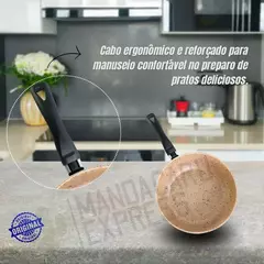 Frigideira Wok 24cm Chef Luxo Antiaderente Liga Alumínio Premium