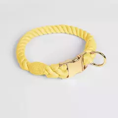 Imagem do Coleira de cachorro arco-íris para animais de estimação, coleira para treinamento de caminhada com fivela de metal para cinto grande, médio e pequeno, coleira de algodão para cães
