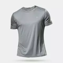 Imagem do Camiseta masculina de manga curta, camiseta esportiva de ginástica de verão, secagem rápida, camisas de musculação corrida, camiseta extragrande Brasil