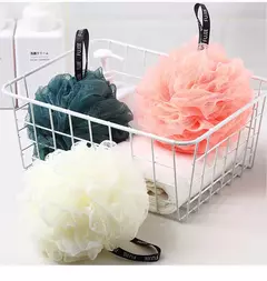 Imagem do Back Brush Soft Mesh Bath Sponge Balls Nylon Cleaning Brush Shower Esfoliante Scrubbers Loofah Esponja para Mulheres, Homens Banheiro