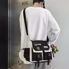 Nylon Crossbody Bolsas para Mulheres, Messenger Bag para Meninas, Sacos de Livros Escolares, Bolsas de Lona Jovem, Bolsa de Ombro, Harajuku Sac, Homens - loja online