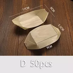 Barco De Madeira Descartável Para Sushi, Salada Sobremesa Tigela, Tigela De Madeira De Pinho, Bandeja De Placa, 50PCs na internet