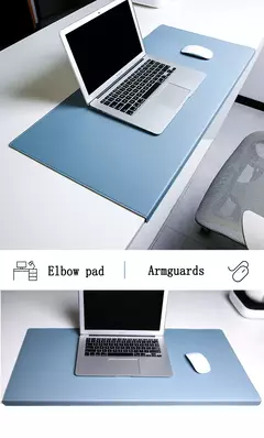 Dobrável cotovelo guarda de pulso couro escritório mesa tapete grande mouse almofada computador portátil mesa gaming mousepad tapete almofada - Wolf Magazine