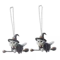 Dupla face engrossado plana mágica gatos carro pingentes, árvore de Natal ornamentos, novo - comprar online