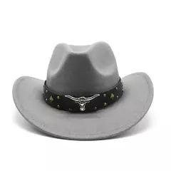 Imagem do Mulheres e Homens Lã Ocidental Chapéu de Cowboy, Cavalheiro Senhora Jazz Cloche Sombrero Bonés, Tamanho Grande, Inverno, Outono, Novo, 2