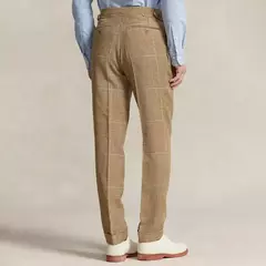 Calça xadrez clássica masculina, estilo cavalheiro britânico, novos produtos para primavera e outono, calça personalizada para homens, 2024 na internet