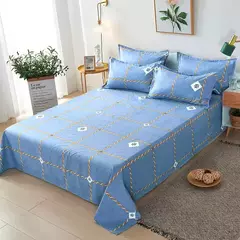 Lençol de cama de alta qualidade cor sólida, folha plana, gêmeo, completo, rainha, king size, Skin-Friendly, Soft Top, sem capas de travesseiro, 1pc