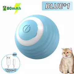 Imagem do 2 pçs gato bola interativa interior rolamento automático bola mágica inteligente gato brinquedos eletrônico interativo gato brinquedo gato jogo acessórios