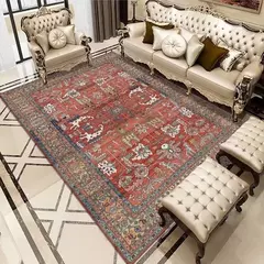 Bohemia tapetes da sala de estar decoração quarto deluxe anti deslizamento tapetes grande área tapete lounge tapete persa lavável na internet