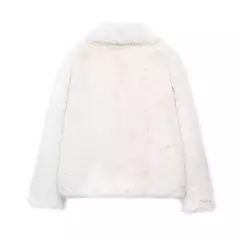 TRAF-Jaqueta feminina de tecido de lantejoulas de metal, casaco solto, gola alta, manga comprida, outerwear feminino chique, outono, inverno, 2023 - Wolf Magazine