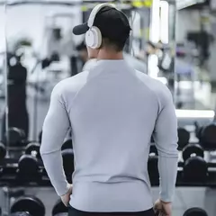 Camiseta de compressão de manga comprida masculina, camisa de ginástica, secagem rápida, camisa Running, Casual Top, Bodybuilding Singlets, moletom Fitness masculino