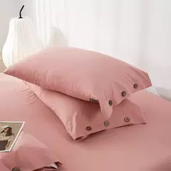 Imagem do Conjunto de edredão duplo, Conjunto de cama de algodão torção sólida, Quilt Cover King Size, 100% Algodão, 220x240, 3Pcs