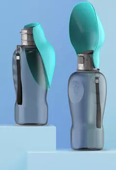 Garrafa de água portátil para cães grandes, 800ml, para animais de estimação, viagens ao ar livre, caminhadas, tigela dobrável, suprimentos para golden retriever na internet