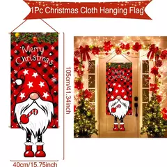 Decoração de Natal Bandeira Bandeira Pendurada Porta, Enfeites, Presentes de Natal, Decoração de Ano Novo, 2025, 2025 - Wolf Magazine