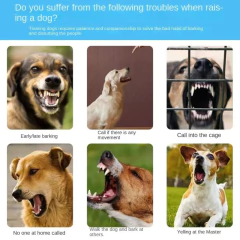 Coleira inteligente para cães, dispositivo de parada automática antilatido, treinamento de cães, elétrica, anti perturbância, parar de latir, à prova d'água - loja online