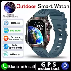 Impermeável Smart Watch para Homens, Rastreador de Esporte ao Ar Livre, Bluetooth Call Smartwatch, Militar, GPS, Lanterna, Bússola, Huawei, Xiaomi, Novo - loja online