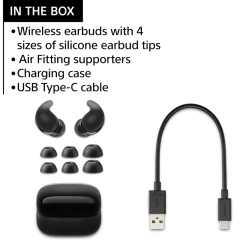 SONY LinkBuds Fit Confortável com cancelamento de ruído de alta resolução True Wireless In-Ear Fones de ouvido Bluetooth pequenos e leves - comprar online
