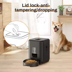 Imagem do Alimentador inteligente para animais de estimação, alimentador automático para gatos, máquina de comida lenta para cães com temporizador quantitativo automático, dispensador de comida para gatos, tigela para cães e gatos