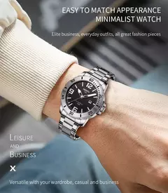 Nibosi-relógios de pulso de quartzo masculino, marca de luxo, negócios, luminoso, à prova d'água, com calendário, para homens, 2024 - Wolf Magazine