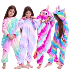 Imagem do Kigurumi-Animal Onesies infantil, unicórnio, panda, macacão, pijama, anime, cosplay, fantasias, Natal, halloween, crianças, meninos, meninas