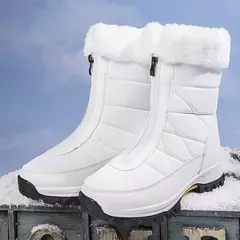 Inverno das mulheres botas de neve antiderrapante ao ar livre impermeável mulher manter botas quentes botas mujer zíper feminino algodão botas mais tamanho 42 na internet