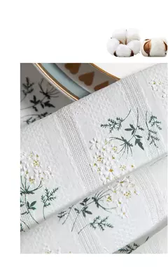 Imagem do Toalha De Mesa De Mistura De Algodão Impresso Floral, Lavável Farmhouse Table Cover, Bege, Festa De Casamento, Sala De Estar, Decoração Do Chuveiro Do Bebê