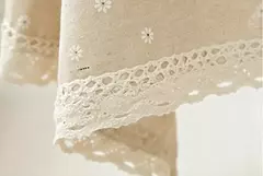 Daisy Flower Pattern Tablecloth, Linho e algodão Lace Edge, Toalha de mesa retangular, Casa e Hotel Textile, Venda quente - Wolf Magazine