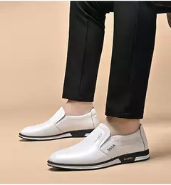 Elegante sapatos Oxford masculinos, sapatos formais masculinos, mocassins de vestido de casamento, slip on, plus size, moda, 2024 - loja online