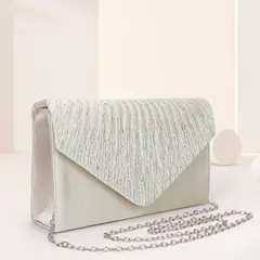 Bolsa de noite feminina strass, bolsa de embreagem ruched, bolsa luxuosa para festa de casamento, baile e banquete, elegante - comprar online