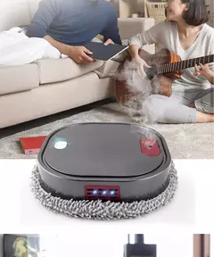 Robô de esfregão inteligente recarregável, 3 em 1, Varredura molhada seca, Aspirador Mop, Spray Cleaner, Casa - comprar online