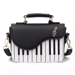 Imagem do Coreano Piano Design Mulheres Sacos De Ombro PU Couro Messenger Bag Bolsa Moda Corssbody Bag Bolsa De Bolso Moeda Pacote