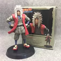 Amante anime naruto figura jiraiya sorriso em pé pvc figura de ação naruto jiraiya naruto professor orochimaru sasuke brinquedo presente