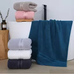 Toalhas domésticas de algodão feitas, toalhas de banho grandes para adultos ampliadas e espessadas, absorventes, macias, não facilmente para perder cabelo, toalhas diárias