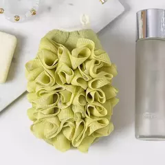 Lados Duplos Luvas De Banho Portátil, Chuveiro Esfoliante Esponja, Body Scrubber, Escova De Limpeza Corporal, Massagem Mesh, Ferramenta De Banho, 1Pc na internet